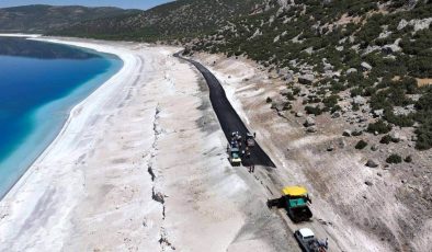 Salda Gölü’nde tepki çeken görüntü!