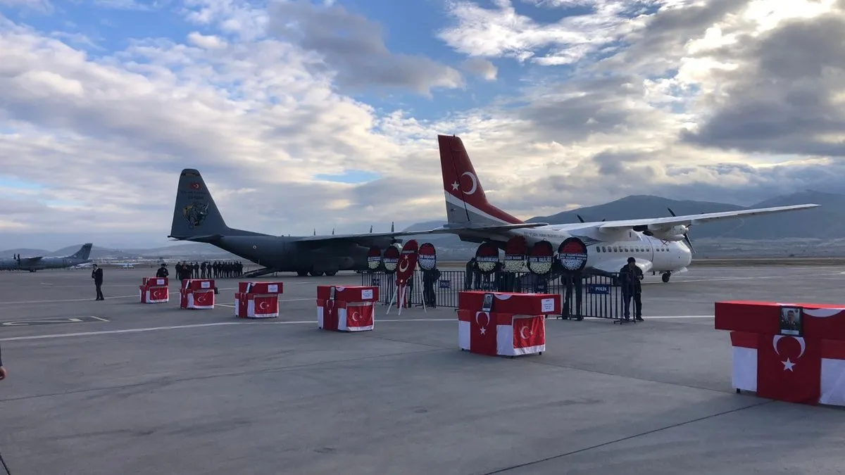 Isparta’da helikopter kazası: 6 şehit törenin ardından memleketlerine gönderildi